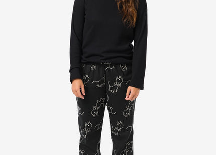 dames pyjama zwart Takkie zwart