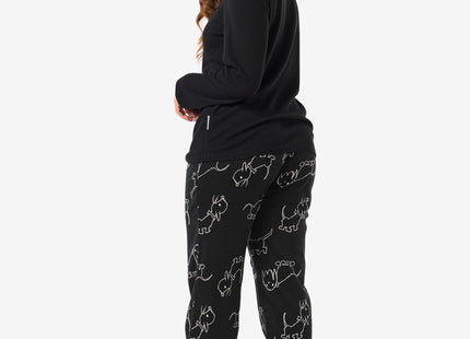 dames pyjama zwart Takkie zwart