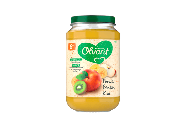 Olvarit 6+Monate Pfirsich-Bananen-Kiwi