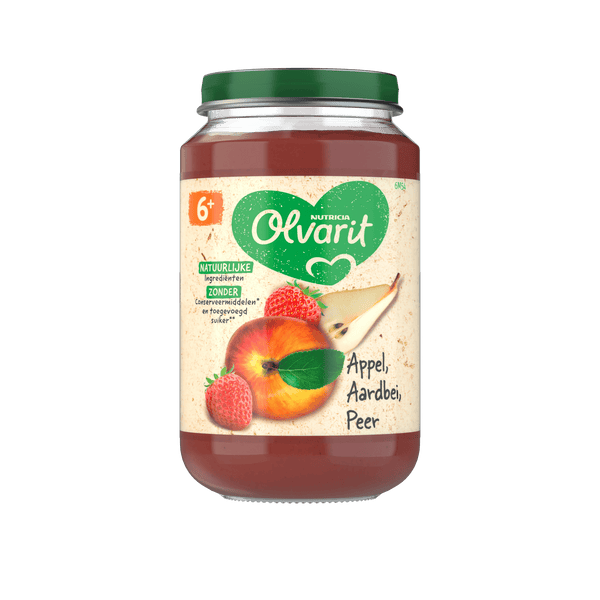 Olvarit 6+ months Apple Strawberry Pear