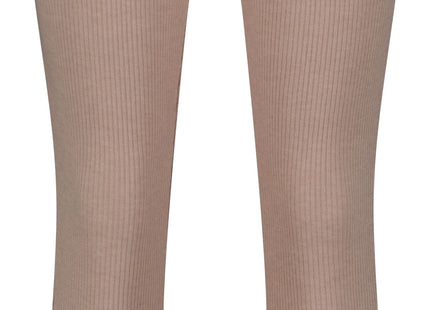 dames lounge legging met ribbels naturel