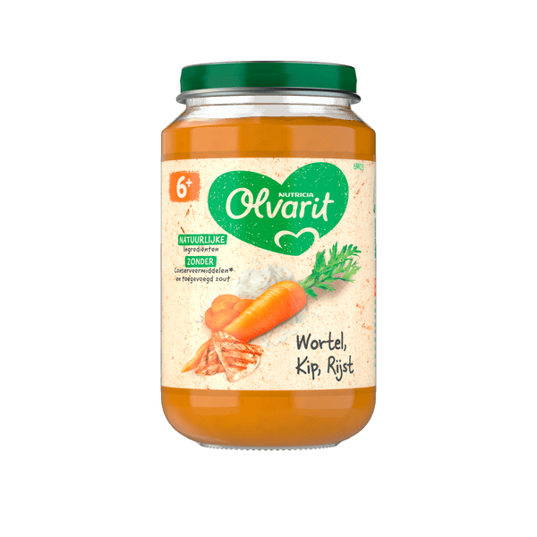 Olvarit 6+ months Carrot Chicken Rice