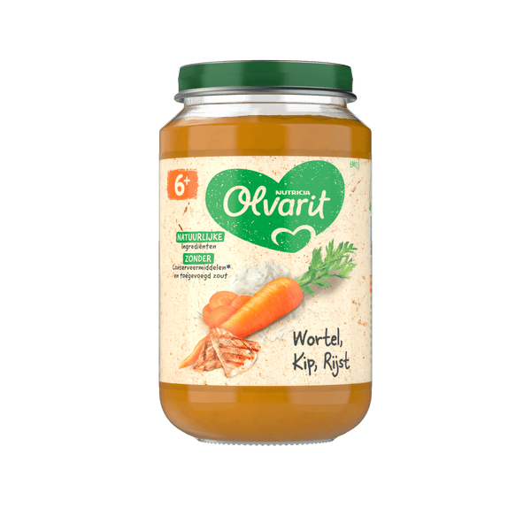 Olvarit 6+ months Carrot Chicken Rice