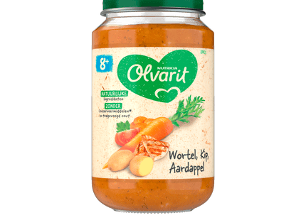 Olvarit 8+months Carrot Chicken Potato