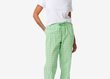 women's pajama pants cotton green