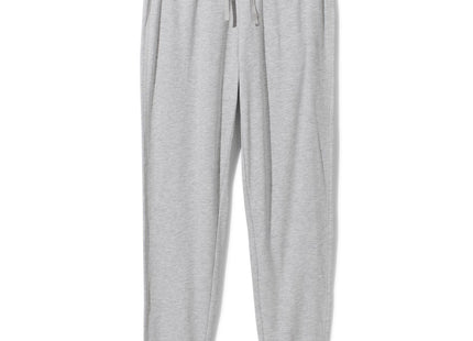 ladies lounge sweatpants cotton gray melange