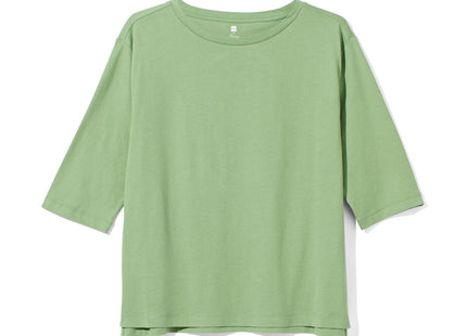 women's nightshirt with cotton medium green