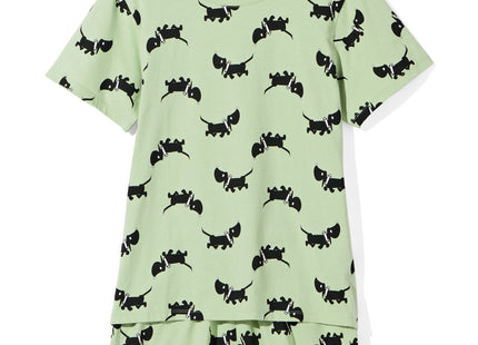 Takkie ladies short pyjama cotton light green