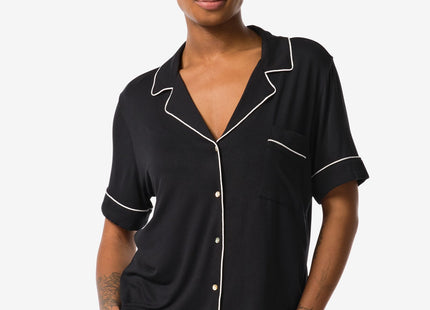women's nightshirt viscose black