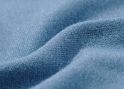 damesnachthemd viscose met kant middenblauw