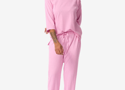 women's pajama pants with cotton fluoro pink