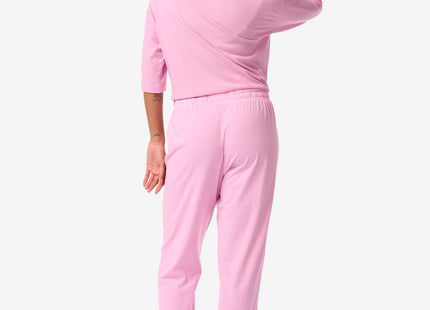 women's pajama pants with cotton fluoro pink