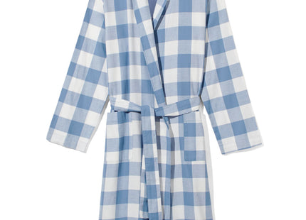 women's bathrobe flannel medium blue