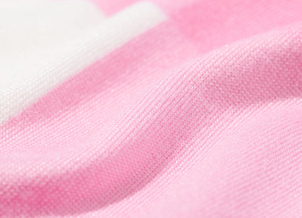 dames pyjamashort micro ruiten fluor roze