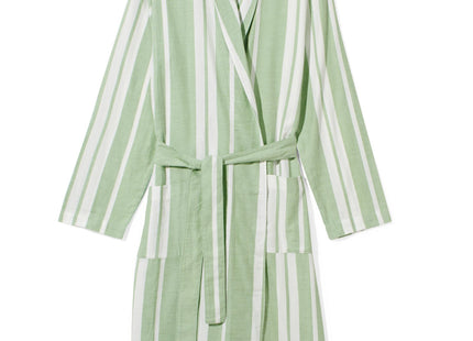women's bathrobe flannel medium green