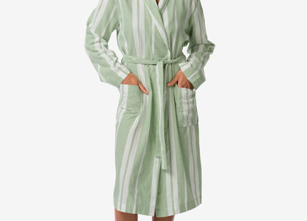 women's bathrobe flannel medium green