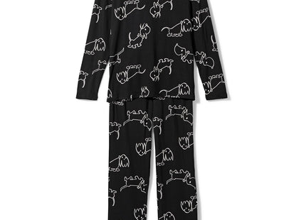 dames pyjama zwart Takkie  zwart