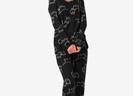 dames pyjama zwart Takkie  zwart