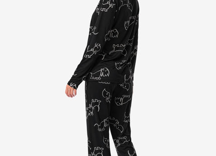 dames pyjama zwart Takkie  zwart