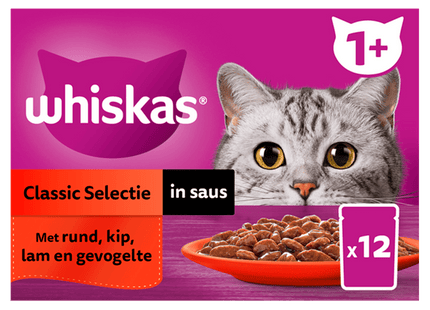 Whiskas 1+ Classic - Selectie in saus