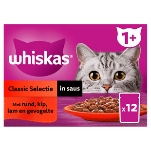 Whiskas 1+ Classic - Selectie in saus