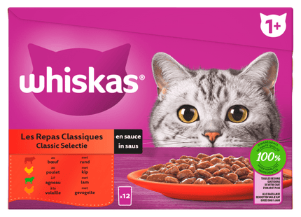 Whiskas 1+ Classic - Selection in sauce