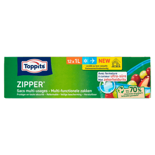 Toppits Zipper Multi-functionele Zakken 1L