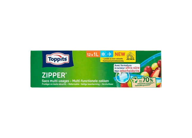 Toppits Zipper Multi-functionele Zakken 1L