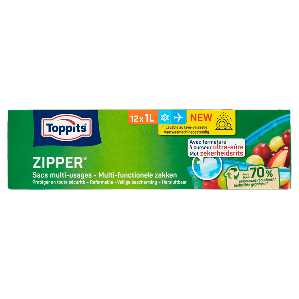 Toppits Zipper Multifunktionale Beutel 1 L