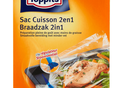 Toppits Braadzakken 2in1 M