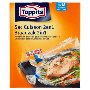 Toppits Braadzakken 2in1 M