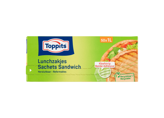 Toppits Lunchzakjes Hersluitbaar 1L