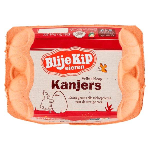 Blije Kip Kanjers vrije uitloop eieren L/XL