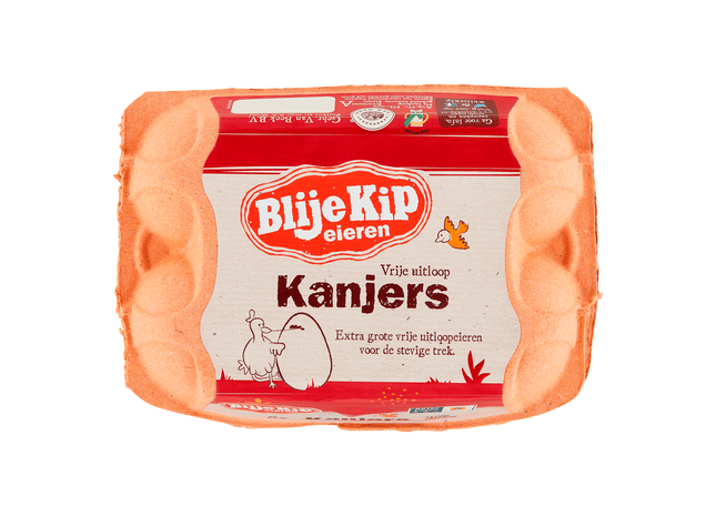 Blije Kip Kanjers vrije uitloop eieren L/XL
