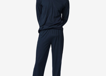 men's pajamas dark blue