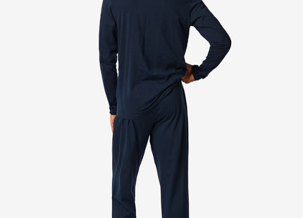 men's pajamas dark blue