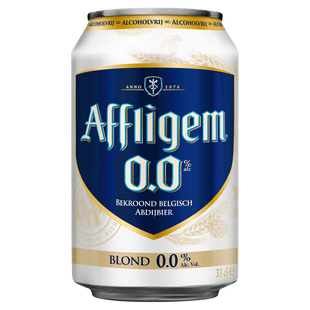 Affligem Blond 0.0 bier blik