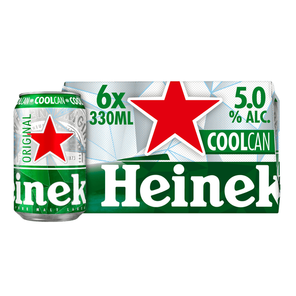 Heineken Premium pale beer cool can tin