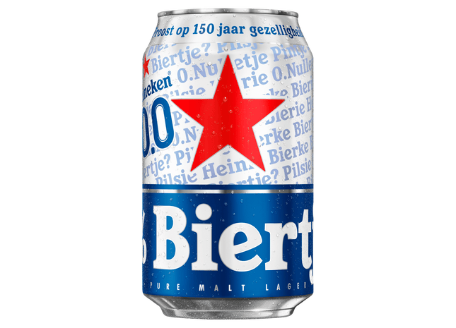 Heineken Premium pilsener 0.0 bier blik