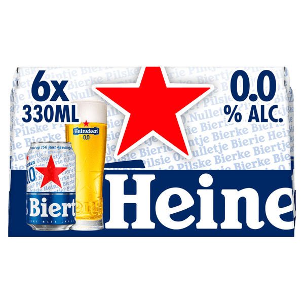 Heineken Premium pilsener 0.0 bier blik
