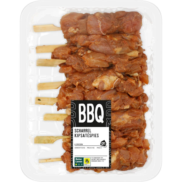 BBQ scharrel kipsaté grootverpakking