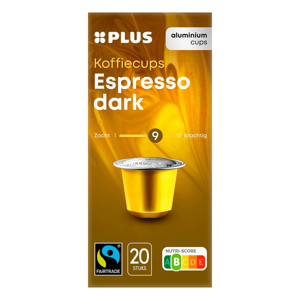 Koffiecups espresso dark Fairtrade