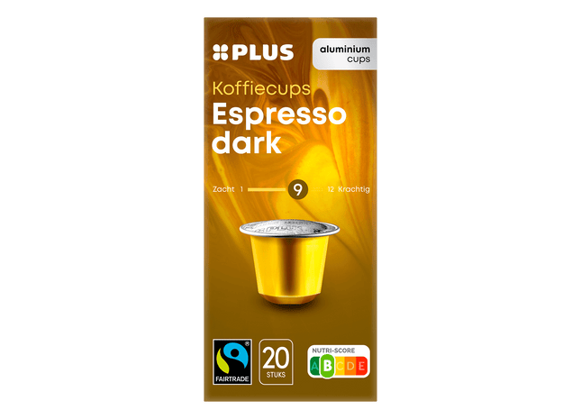 Koffiecups espresso dark Fairtrade