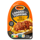 Mora Loaded fries topping BBQ chicken