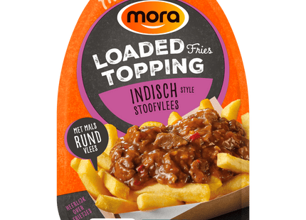 Mora Loaded fries topping stoofvlees