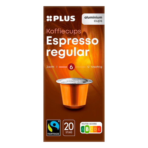 Espresso coffee capsules regular Fairtrade