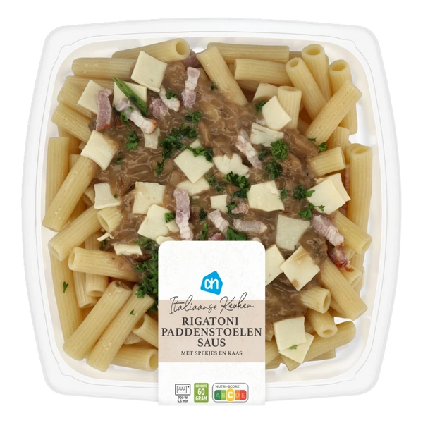 Rigatoni paddenstoelensaus