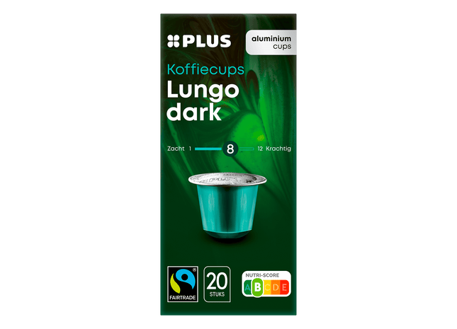 Koffiecups lungo dark Fairtrade