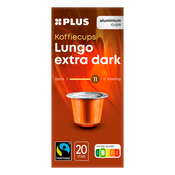 Koffiecups lungo extra dark Fairtrade