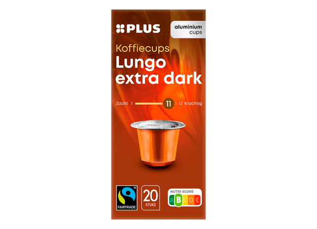 Koffiecups lungo extra dark Fairtrade